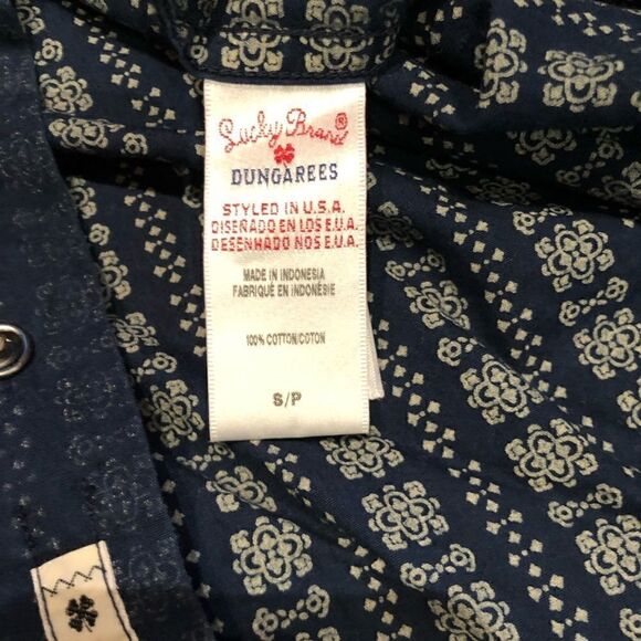 Lucky Western Shirt Blue Pattern Small - Picture 11 of 11